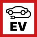 Ladestations-/EV-Aufkleber – kleine Größe 30 x 30 mm
