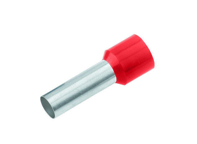 CIMCO Adereindhuls Ge&iuml;soleerd 10,0mm2 / 18mm rood - 100 Stuks