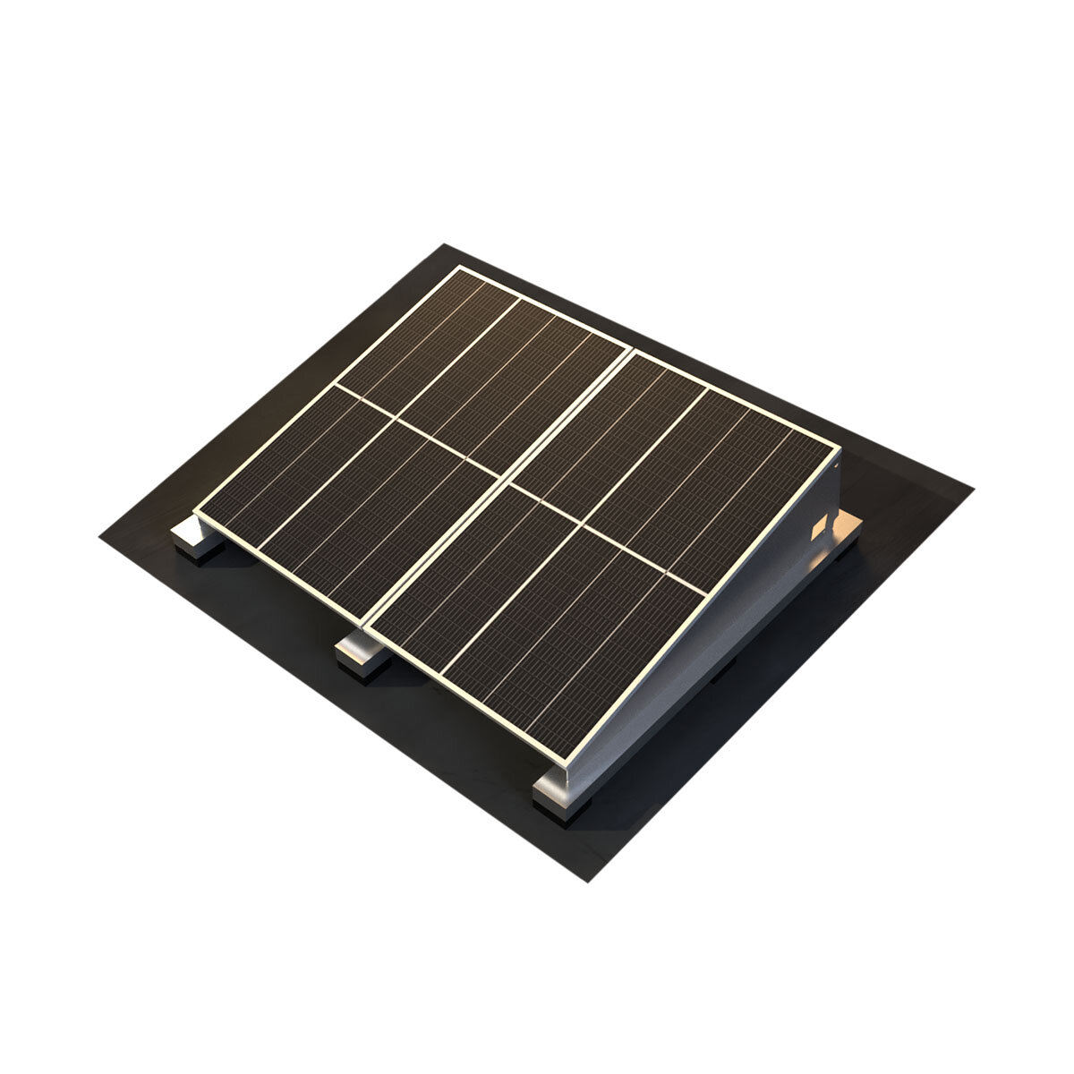 Plug &amp; Play Solar set - Portait Platdak 1x2