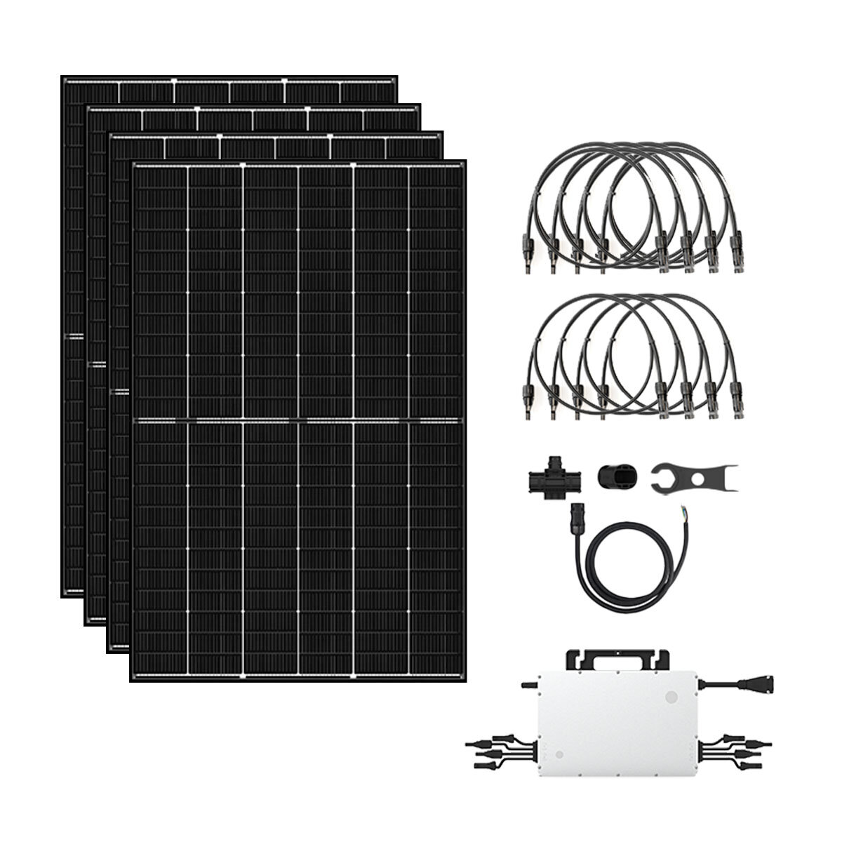 Zonnepanelen Set 4 Panelen - 1800 Watt