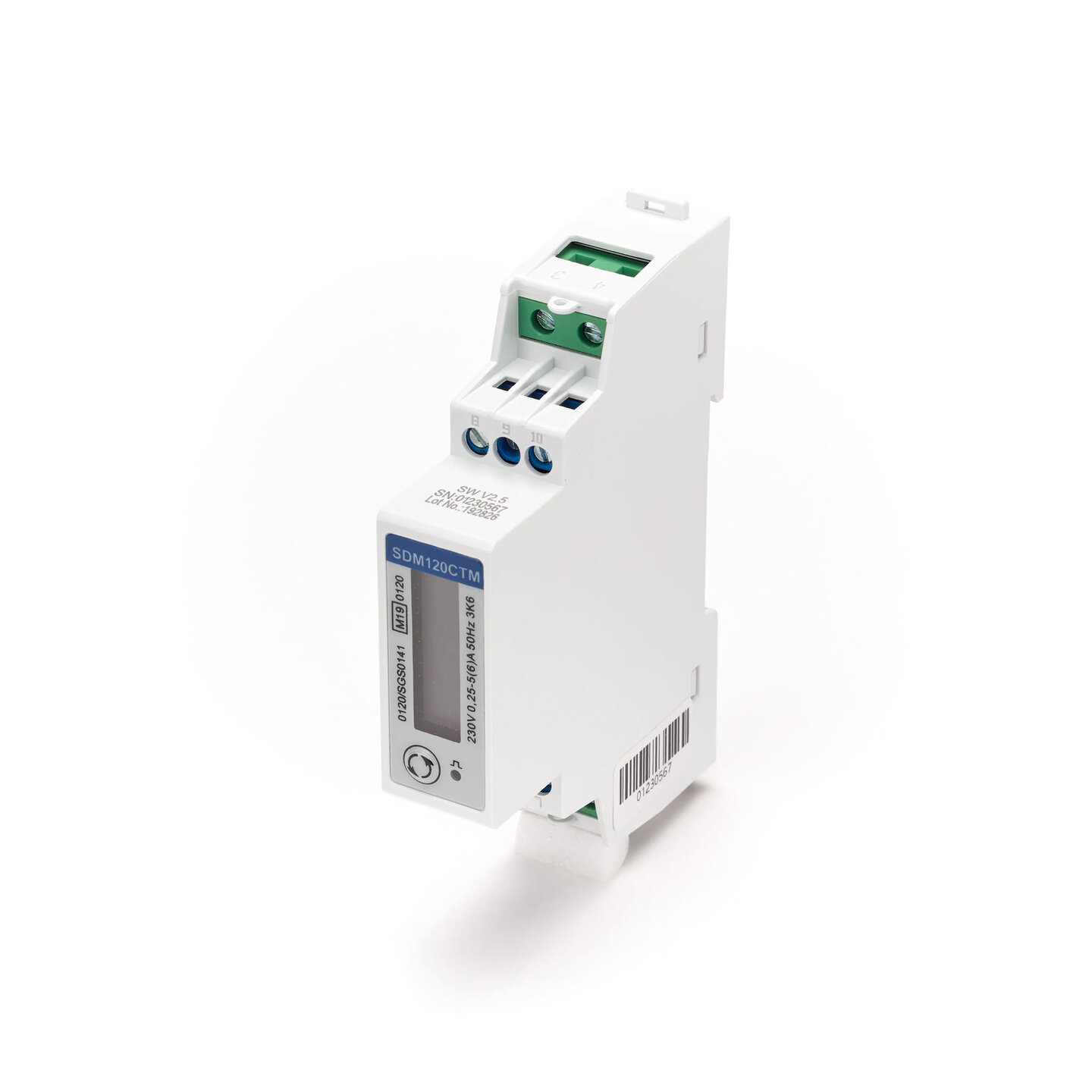 Eastron SDM120-Modbus CT MID, 1 Fase kWh meter met Modbus