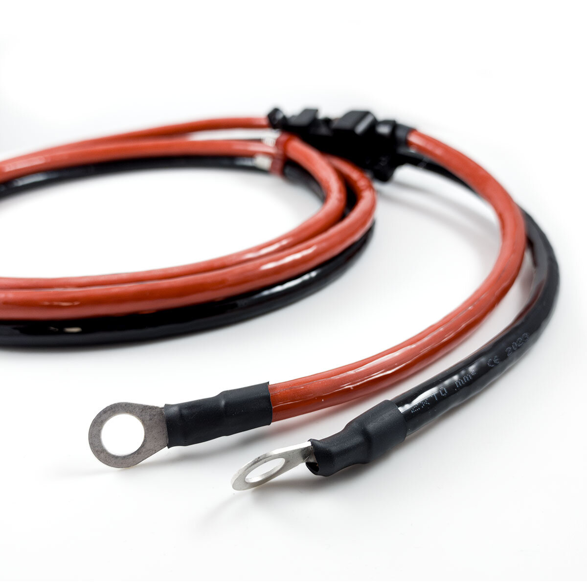Accukabel 10mm2 Compleet 1,5m incl Zekering 70A MIDI