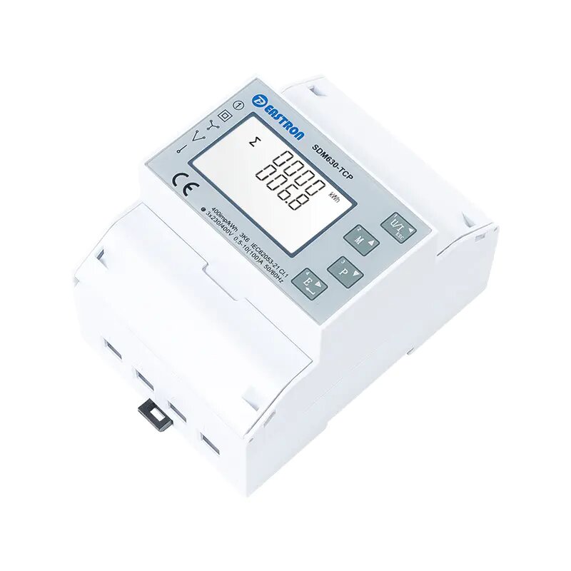 Eastron SDM630-TCP, 3 Fase kWh meter met Modbus TCP over ethernet