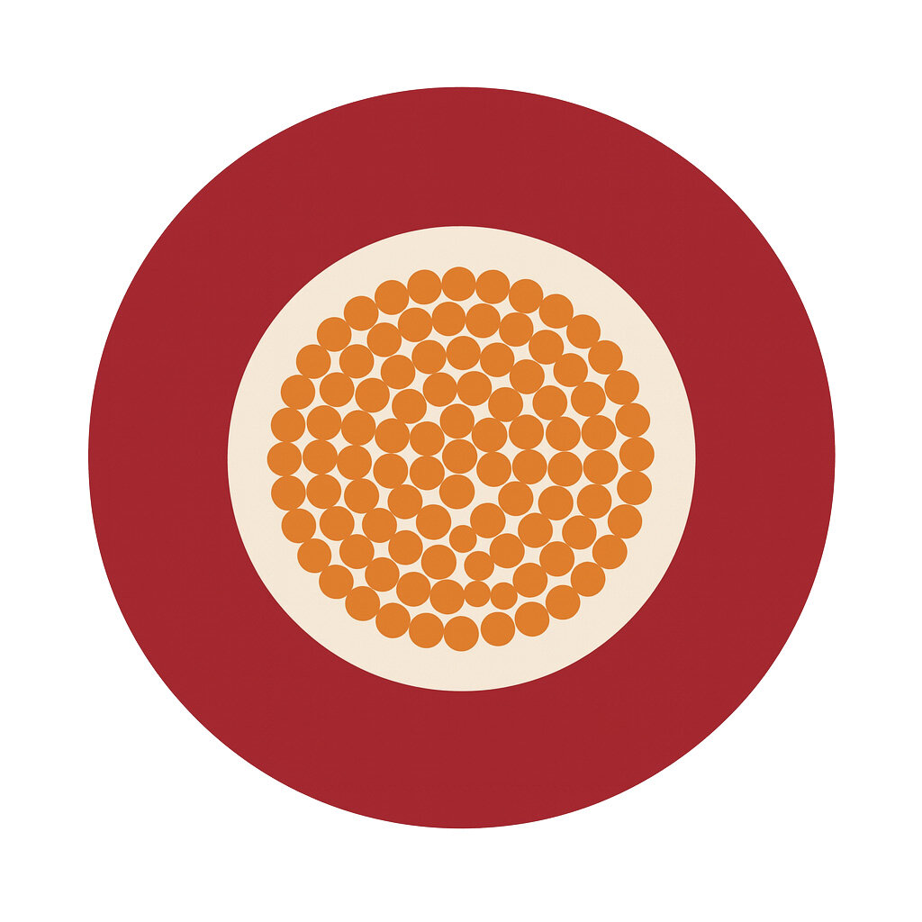 Accukabel dubbel ge&iuml;soleerd 1 x 10mm2 rood - per meter