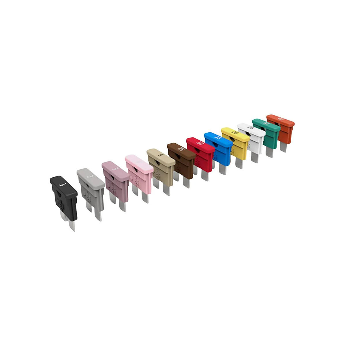 MTA steekzekeringen 25A Wit (10 stuks)