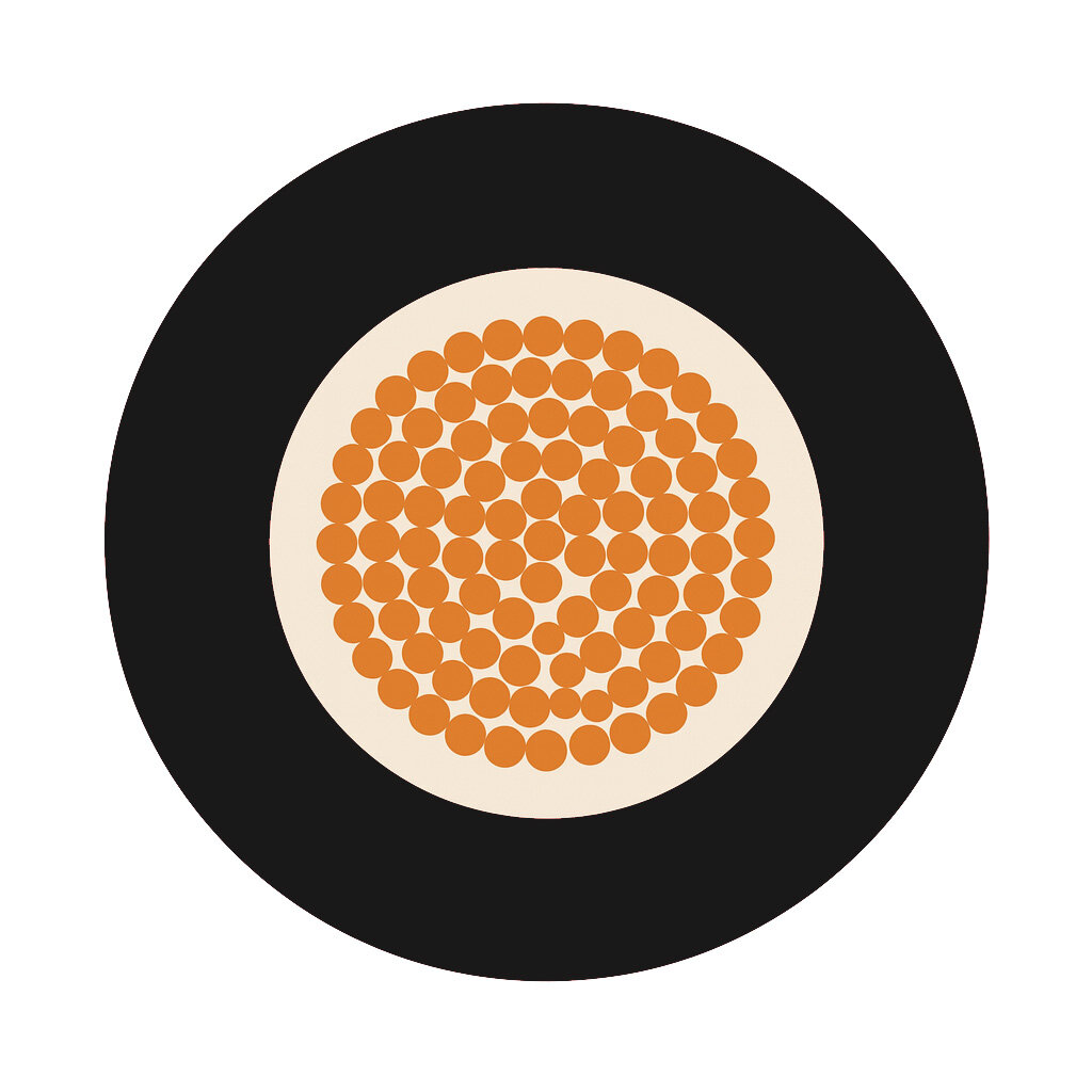 Accukabel dubbel ge&iuml;soleerd 1 x 10mm2 zwart - per meter