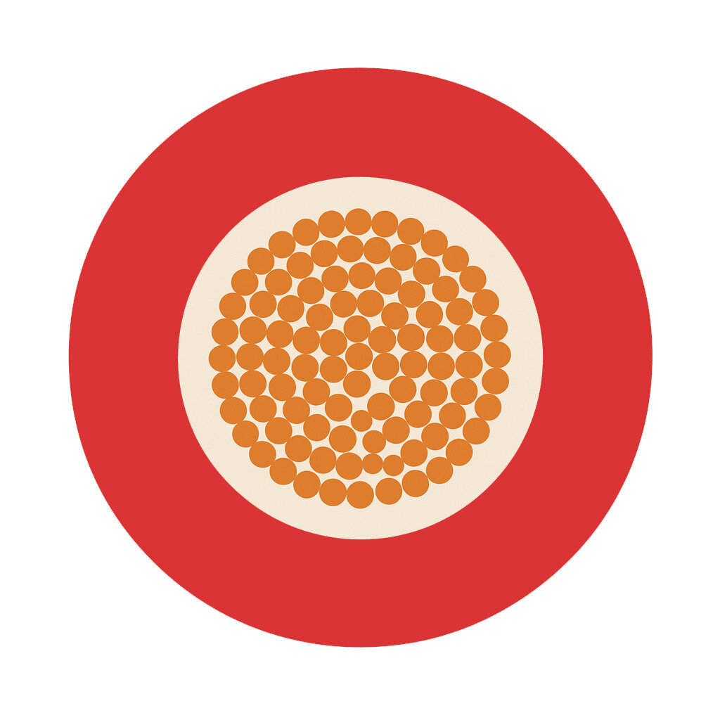 Accukabel dubbel ge&iuml;soleerd 1 x 70mm2 rood - haspel 50 meter