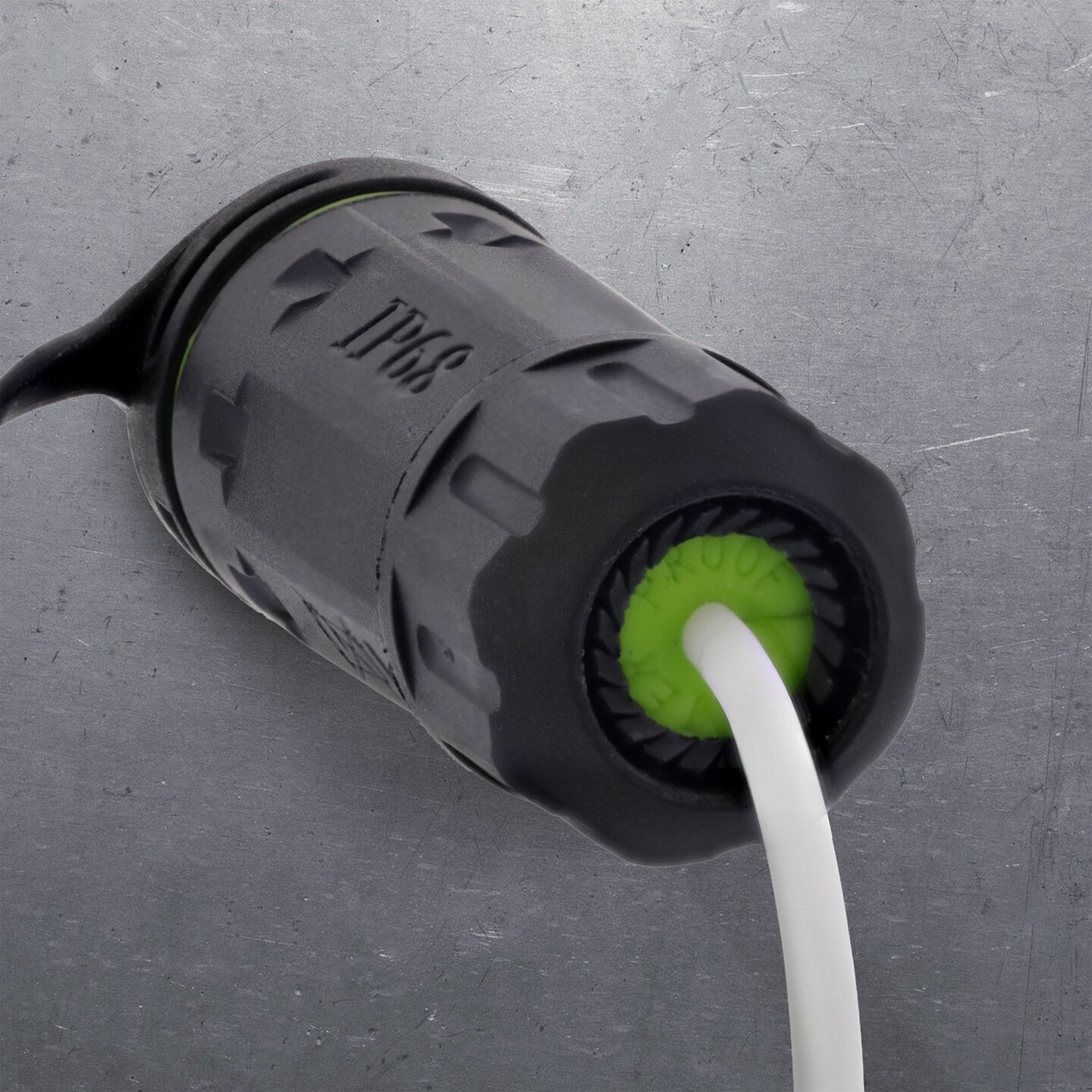 USB-A koppeling voor inbouw, kort model, IP68, afgeschermd, 2 x USB-A