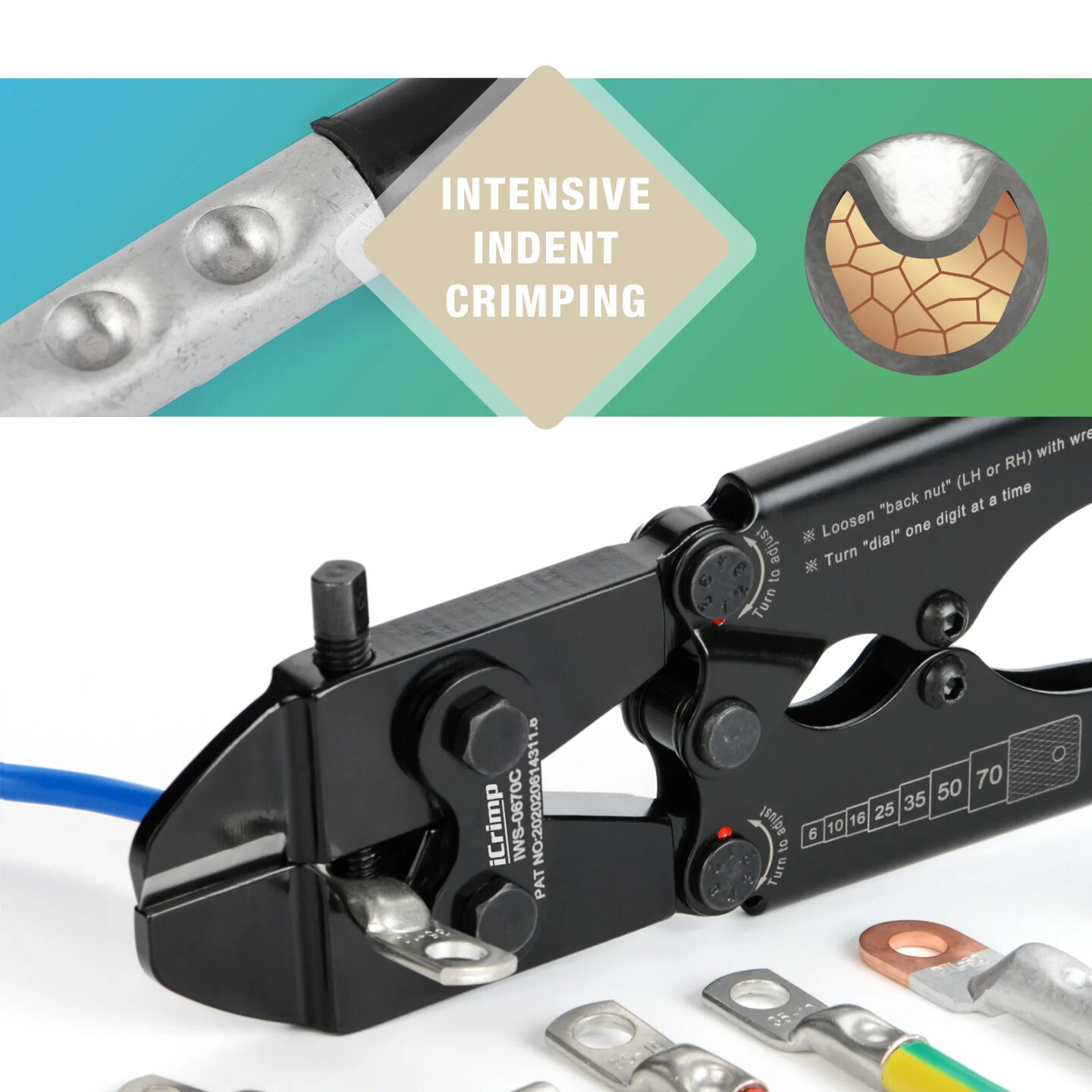 Doornperstang voor buiskabelschoenen 6-70 mm&sup2;