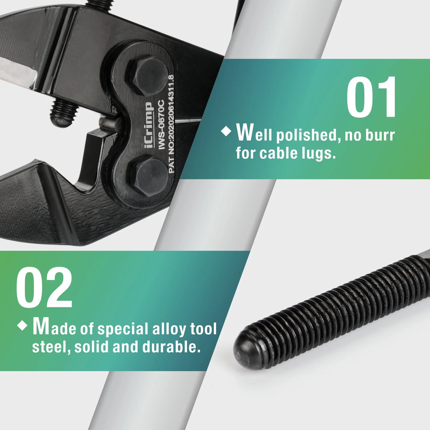 Doornperstang voor buiskabelschoenen 6-70 mm&sup2;