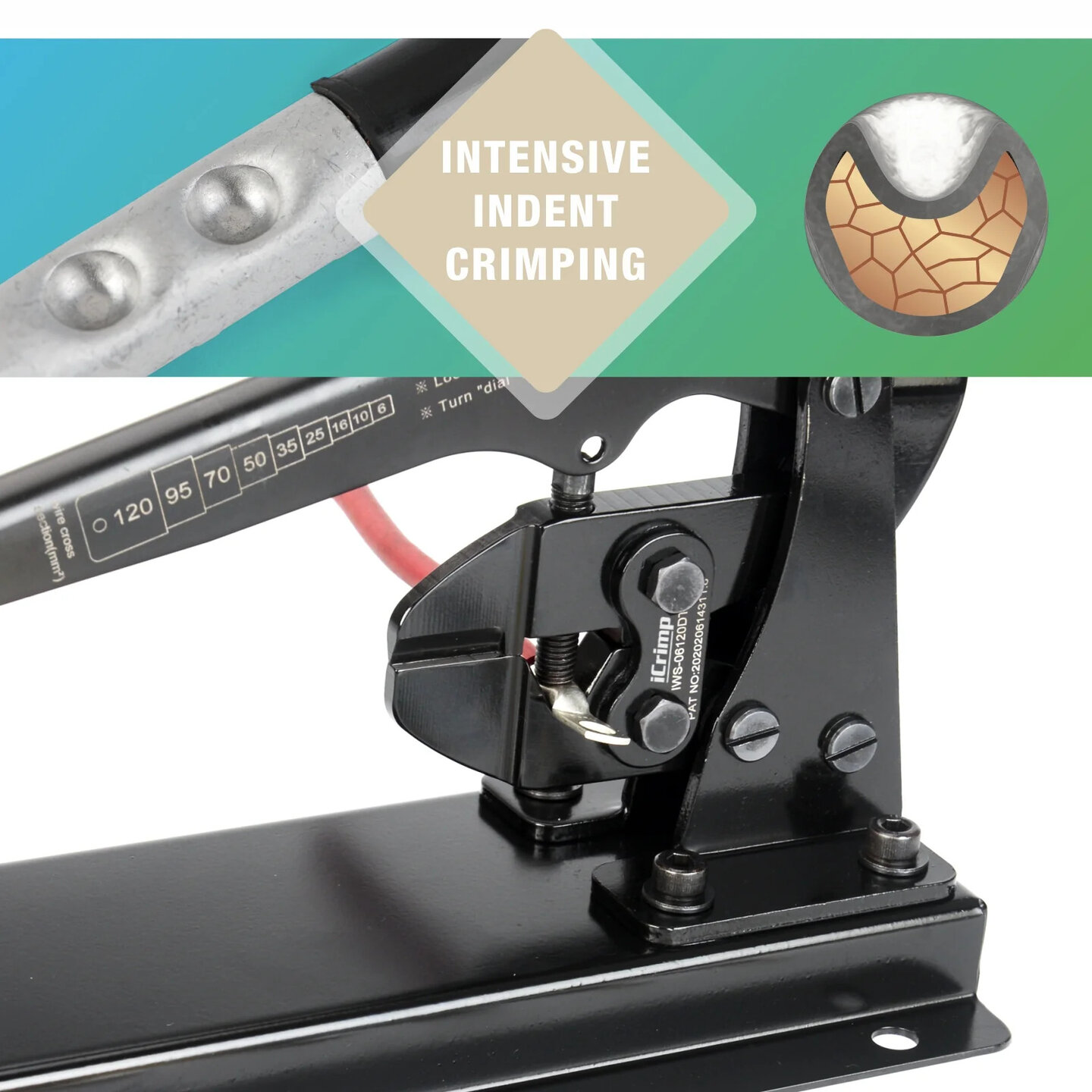 Doornperstang voor buiskabelschoenen 6-120 mm&sup2; - Werkbank/tafelmodel