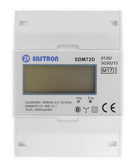 Eastron SDM72D, 3 Fase kWh meter
