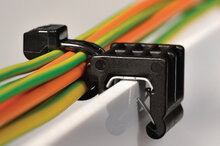 Bevestigingsbanden 2-delig voor randbevestiging (solar) kabel - 25 stuks