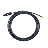 Solar aansluitkabel 4mm2 Zwart Cca met Staubli MC4 connector en adereindhuls 5 Meter
