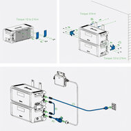 Hoymiles HiBattery 1920 AC Expansion Set met koppelkabel en beugels