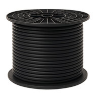Accukabel dubbel ge&iuml;soleerd 1 x 10mm2 zwart - haspel 50 meter