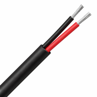 PVC installatiekabel vertind zwart 2 x 4 mm2 aders: zwart/rood