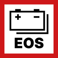 Batterij sticker / Energieopslagsysteem (EOS) aanwezig - Klein Formaat 30 x 30mm