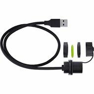 USB A verlengkabel voor inbouw, IP68, afgeschermd, 50cm