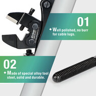 Doornperstang voor buiskabelschoenen 6-120 mm&sup2; - Werkbank/tafelmodel