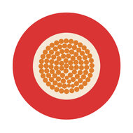 Accukabel dubbel ge&iuml;soleerd 1 x 95mm2 rood - haspel 50 meter