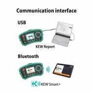Kyoritsu 6516BT-KIT Installatietester met interface, aardpennen-set en Bluetooth