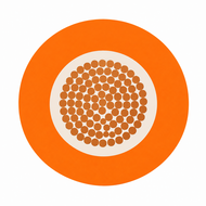 Accukabel dubbel ge&iuml;soleerd 1 x 50mm2 oranje - haspel 50 meter