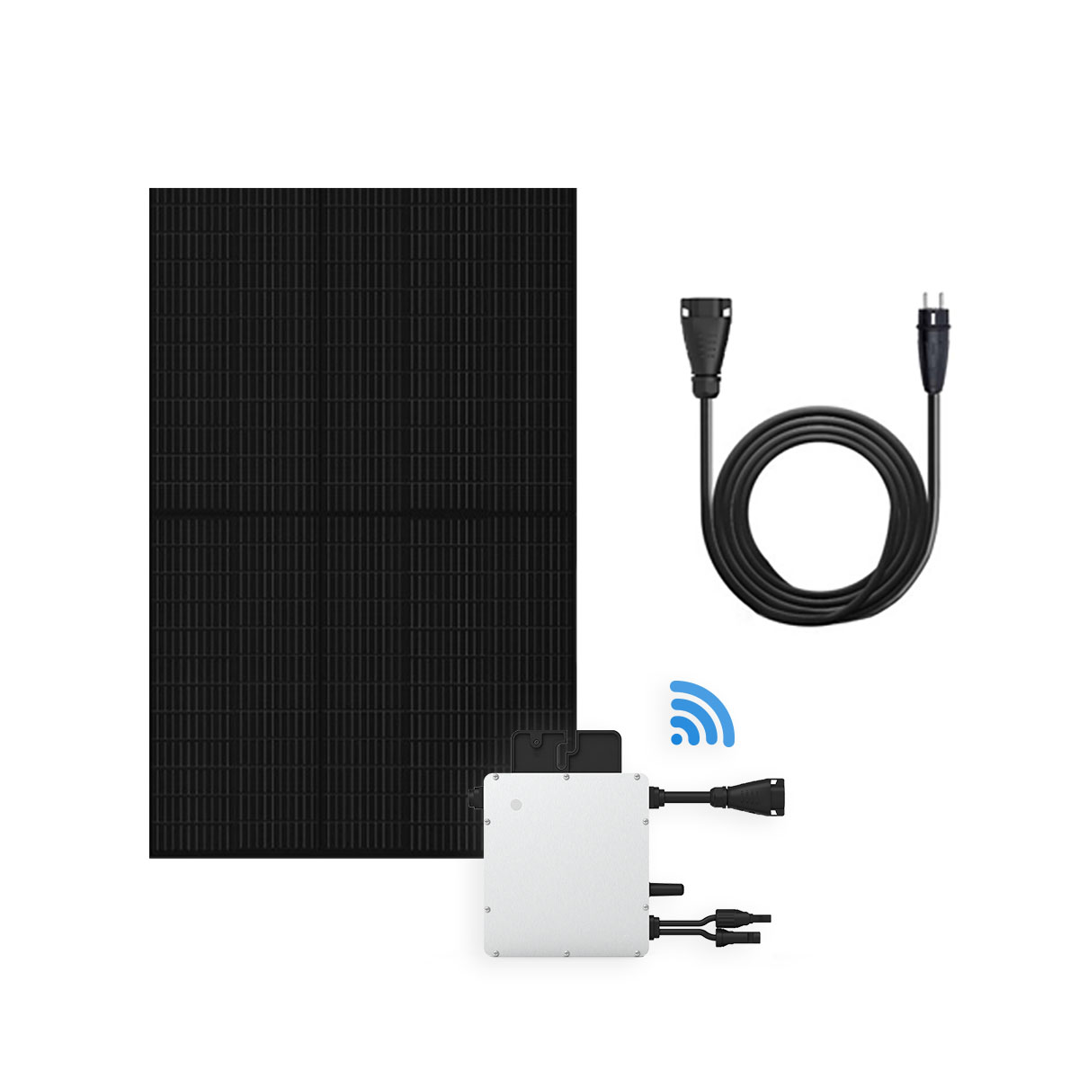 Plug & Play Solar Set 1 - Zonnepaneel met Stekker - 400 Watt - Full Black
