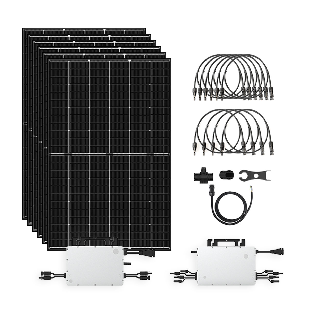 Zonnepanelen Set 6 Panelen - 2700 Watt - Glas/Glas