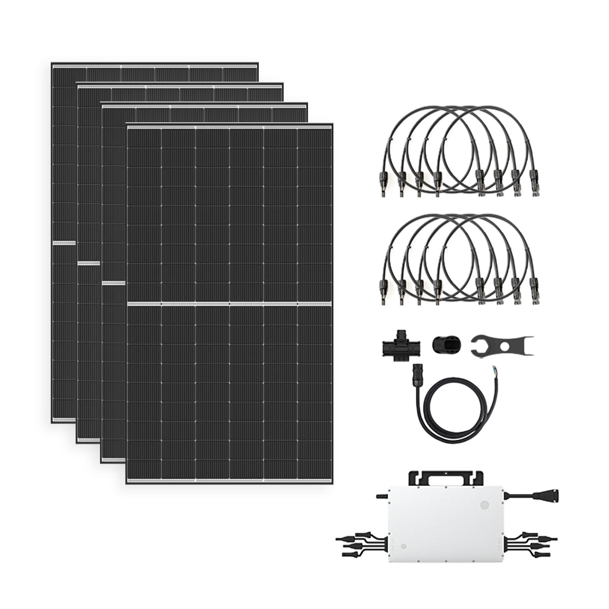 Zonnepanelen Set 4 Panelen - 2000 Watt