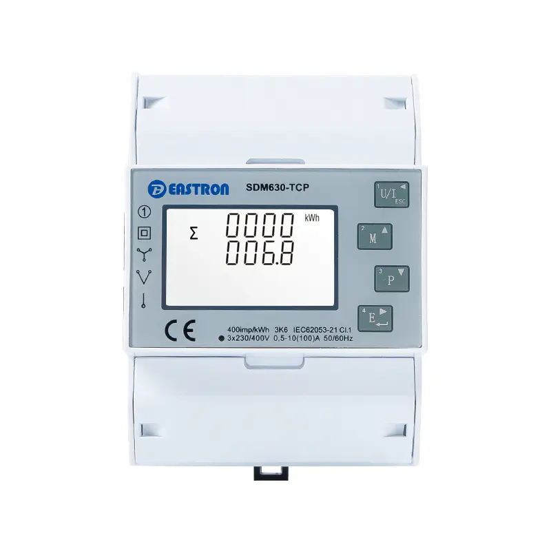 Eastron SDM630-TCP, 3 Fase kWh meter met Modbus TCP over ethernet