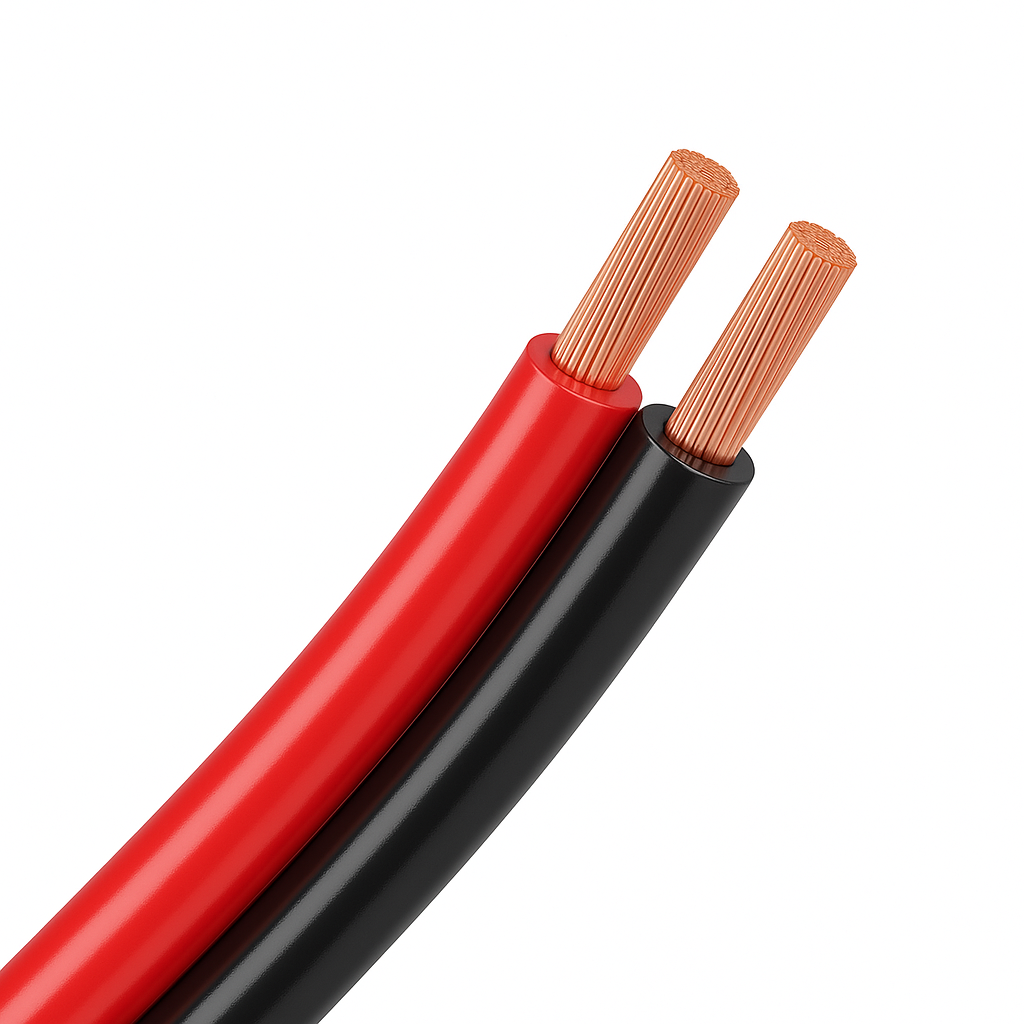 Accukabel 2 x 16mm2 zwart/rood