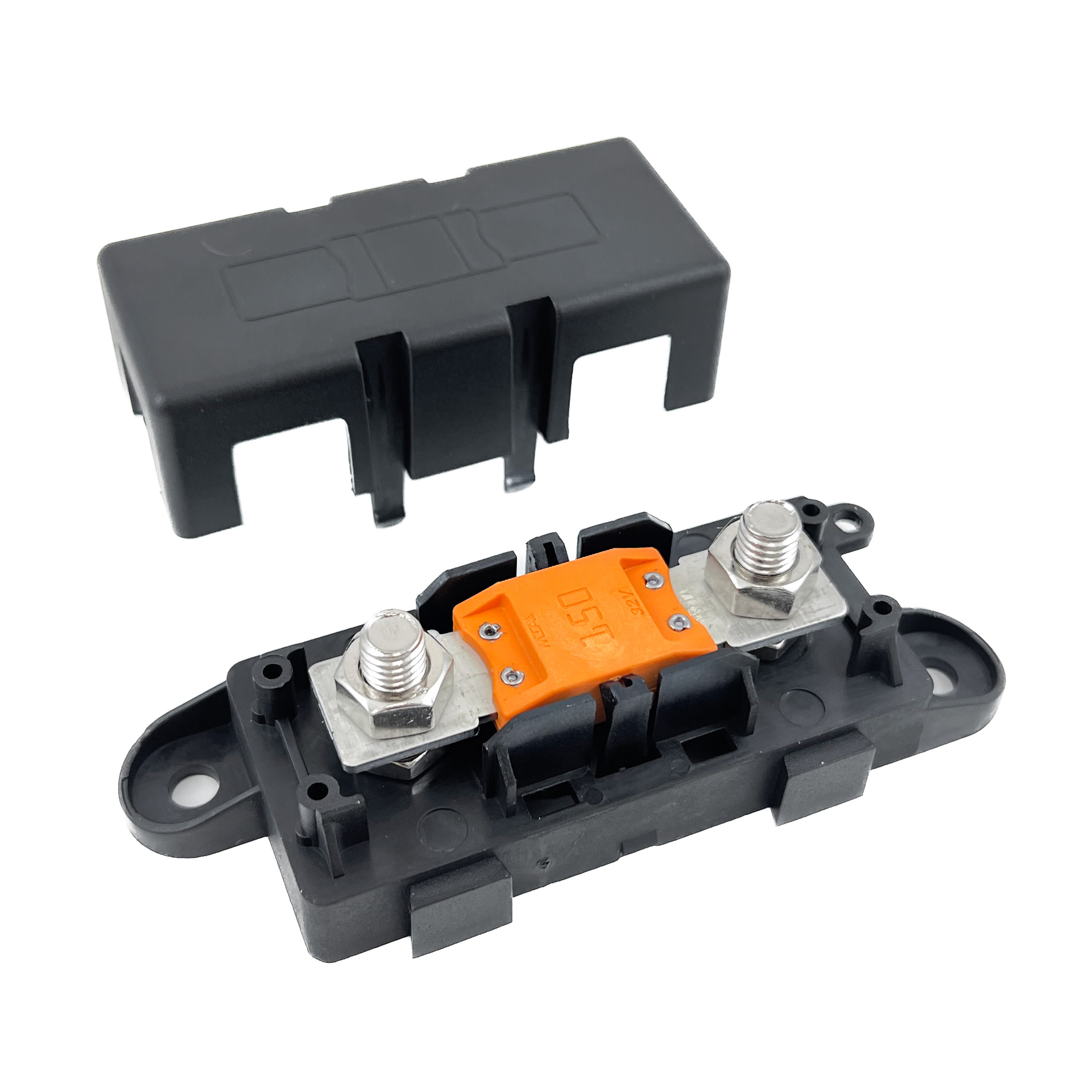 MEGA zekeringhouder met deksel 10-35mm2 40-275A 12-32V DC M8