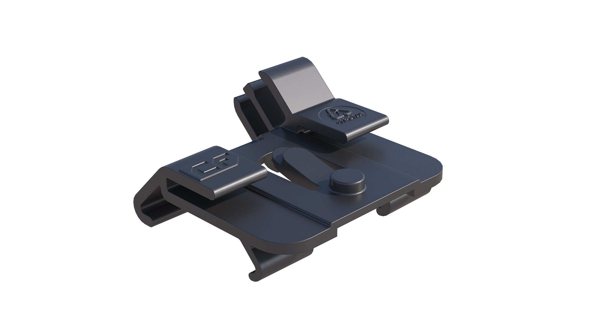 ClickFit EVO - Montageschienen-Kabelclip Schwarz