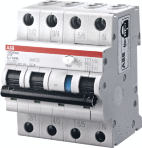 ABB System pro M compact DS Aardlekautomaat 3P+N 16A 100mA