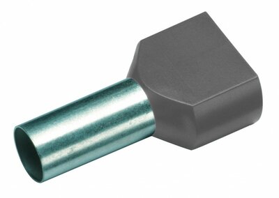 CIMCO Twin Adereindhuls Geïsoleerd 2 x 4,0mm2 / 12mm grijs - 100 Stuks