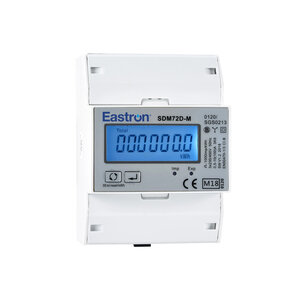Eastron SDM72D, 3 Fase kWh meter met puls uitgang (MID gekeurd)