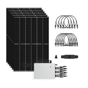 Zonnepanelen Set 6 Panelen 3 Fase - 2250 Watt