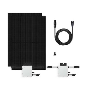 Plug & Play Solar Set 1 + 1 - Zonnepanelen met Stekker - 800 Watt - Full Black