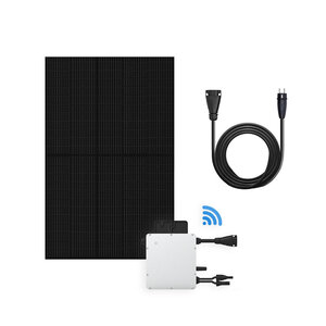 Plug & Play Solar Set 1 - Solarpanel mit Stecker – 430 Watt - Full Black - mit WLAN-Überwachung