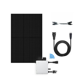 Plug & Play Solar Set 1 - Solarpanel mit Stecker – 440 Watt - Full Black - WLAN-Überwachung