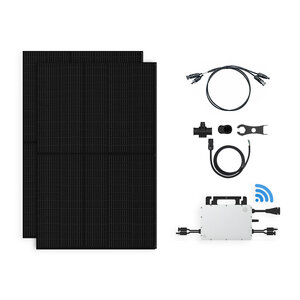 Solarpanel-Set 2 Panels - 800 Watt - Full Black - mit WLAN-Überwachung