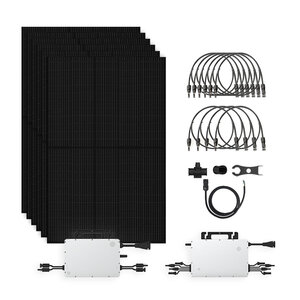 Solarpanel-Set 6 Panels – 2580 Watt - Full Black Glas/Glas