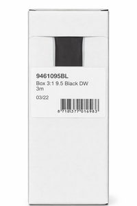 Schrumpfschlauch mit Innenkleber, schwarz, 25,4 mm, 3:1, UV-beständig – 1,5 Meter in Box