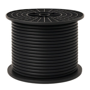 Accukabel dubbel geïsoleerd 1 x 70mm2 zwart - haspel 50 meter