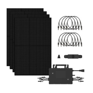 Zonnepanelen Set 4 Panelen 3 Fase - 1800 Watt - Full Black Glas/Glas