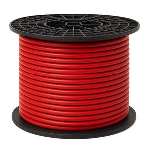 Accukabel dubbel geïsoleerd 1 x 95mm2 rood - haspel 50 meter