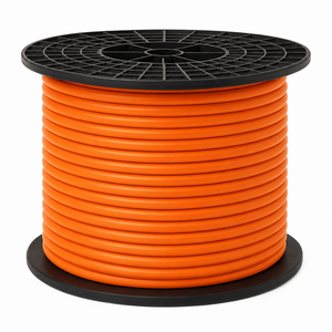 Accukabel dubbel geïsoleerd 1 x 95mm2 oranje - haspel 50 meter